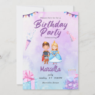 Princess Paradise A Colorful Celebration of Royal Invitation