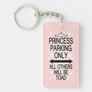 Princess Parking Only Keychain