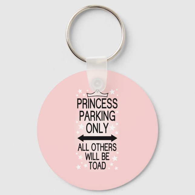 Princess Parking Only Keychain (Front)