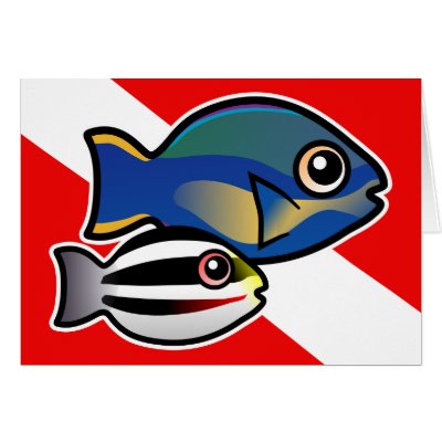 Princess Parrotfish &amp; Baby Dive Flag