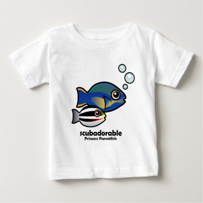 Princess Parrotfish with baby Baby T-Shirt