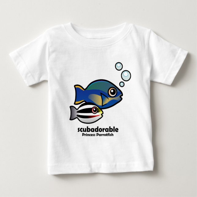 Princess Parrotfish with baby Baby T-Shirt (Front)