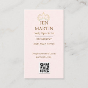 Princess Party Business Card
