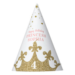 Princess Party Crown Tiara Personalized Birthday Hat