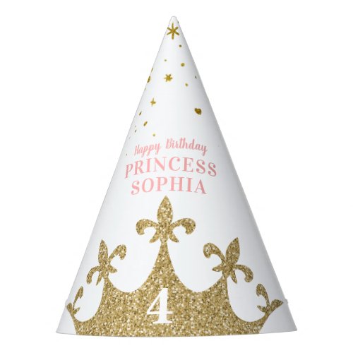 Princess Party Crown Tiara Personalized Birthday Party Hat