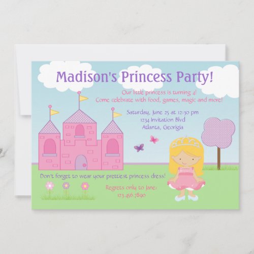 Princess Party Invitation