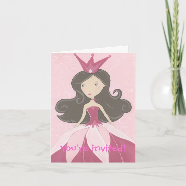 Princess party invitation (Front)