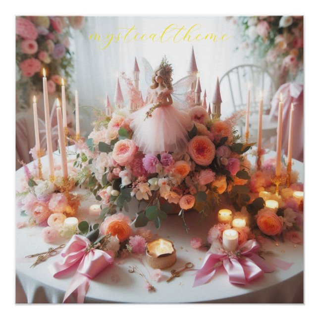 princess party, mystical theme poster (Front)