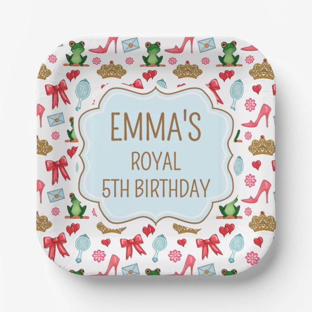 Princess Party Paper Plates (Front)