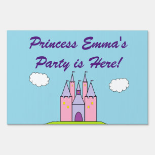 "Princess Party" Personalized Yard Sign