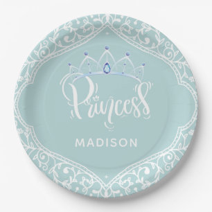Princess Party Royal Personalized Paper Plates