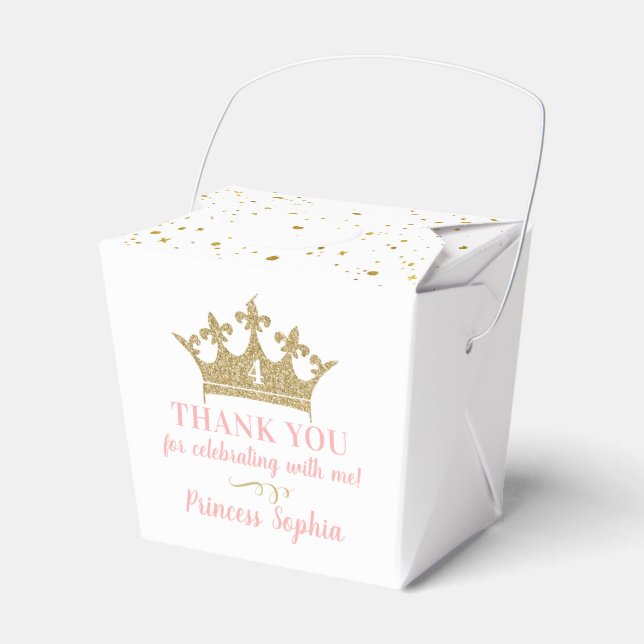 Princess Party Take Out Favor Boxes (Front Side)