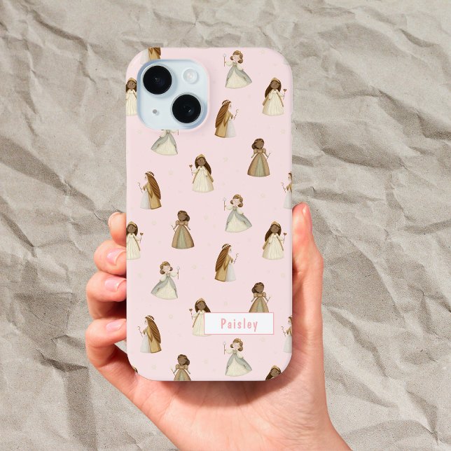 Princess pattern with name iphone case (Creator Uploaded)