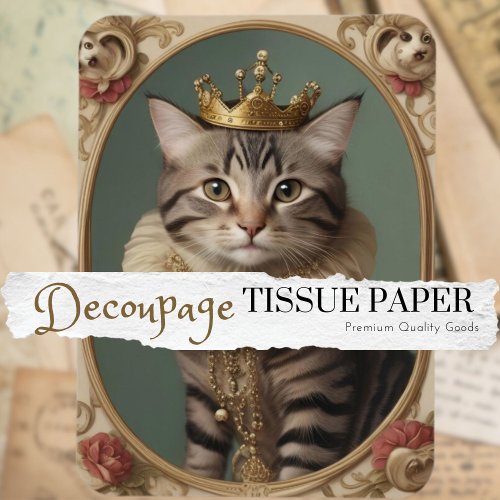 Princess Paws Decoupage Tissue Paper