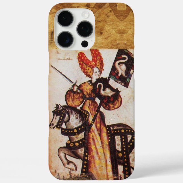 PRINCESS PENTHESILEA AS MEDIEVAL KNIGHT Heraldic  Case-Mate iPhone Case (Back)