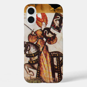 PRINCESS PENTHESILEA AS MEDIEVAL KNIGHT Heraldic iPhone 16 Plus Case