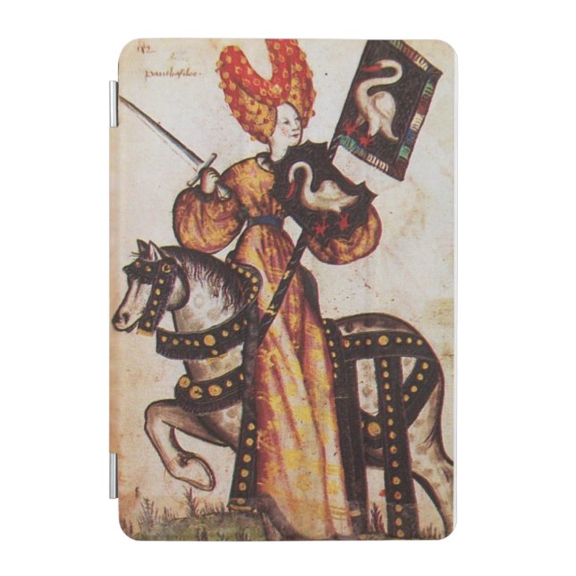 PRINCESS PENTHESILEA AS MEDIEVAL KNIGHT Heraldic  iPad Mini Cover (Front)