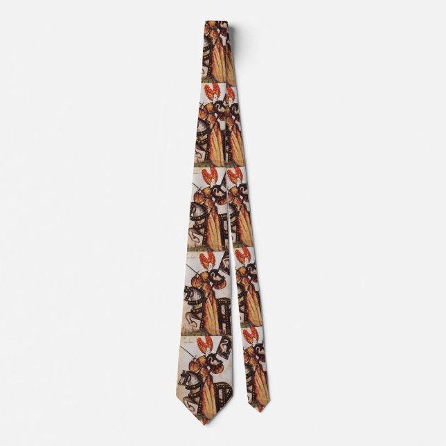 PRINCESS PENTHESILEA AS MEDIEVAL KNIGHT Heraldic  Tie (Front)