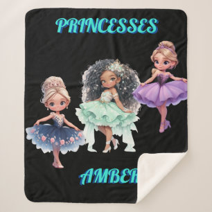 "PRINCESS" PERSONALIZED SHERPA BLANKET