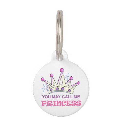 Princess Pet ID Tag