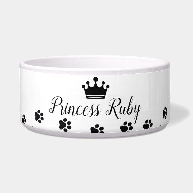 Princess Pet’s Name Bowl (Front)