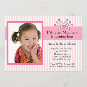Princess Photo Birthday Invitation