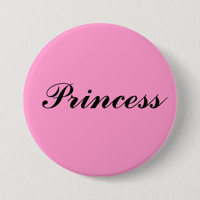 Princess Pinback Button (Front)