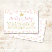 Princess Pink and Gold Baby Shower Books For Baby