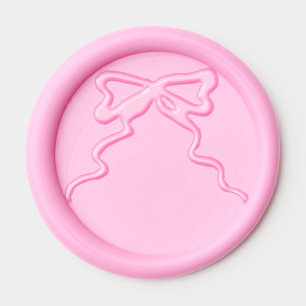 Princess Pink Bow Wax Seal Sticker