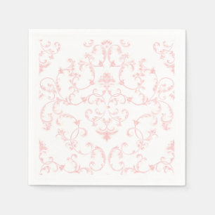 Princess Pink Damask Royal Birthday Party Paper Napkins