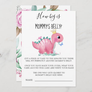 Princess Pink Dinosaur How Big Is Mommy’s Belly