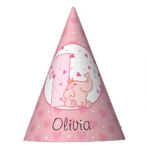 Princess Pink Elephant 1st Birthday Party Custom