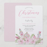 Princess Pink Floral Nutcracker Christmas Party