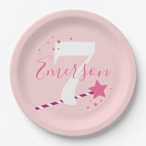 Princess Pink Girls Birthday Party Paper Plates