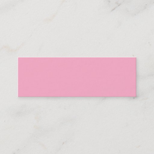 Customizable Princess Pink Girly Pastel Pink Only Color Pink Business Card Template