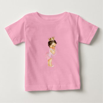 Princess Pink & Gold  Baby T-shirt by nawnibelles at Zazzle