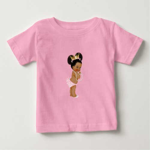 Princess Pink  Gold  Baby T_Shirt