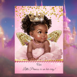 Princess Pink Gold Butterfly Baby Shower Ethnic  Invitation at Zazzle