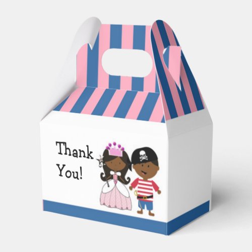 Princess  Pirate Birthday Party Favor Boxes