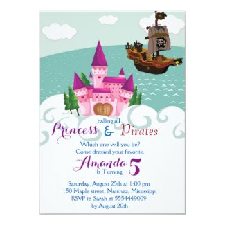 Princess Pirate Invitation