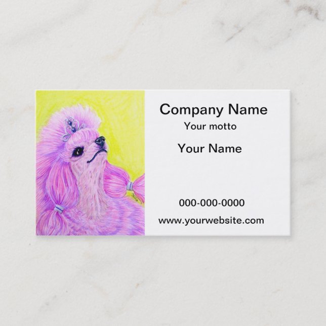 Princess Poodle Business Card (Front)