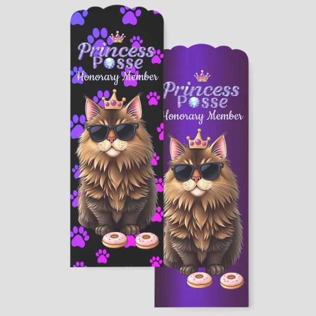 Princess Posses Honorary Member Bookmarks (Front & Back)