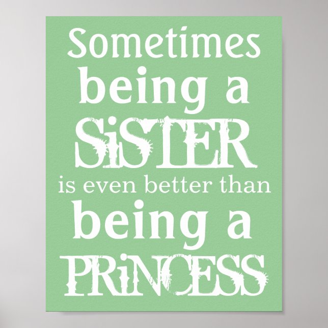 Princess poster for sisters (Front)
