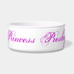 Princess Presley Dog Bowl<br><div class="desc">A dog bowl fit for a Princess.</div>