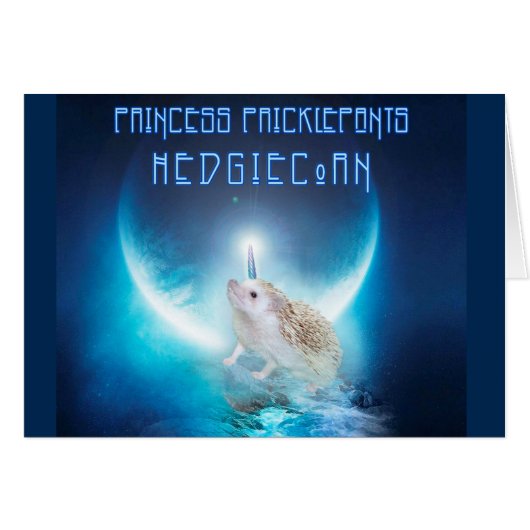 Princess Pricklepants HedgiCorn Cards (Front Horizontal)