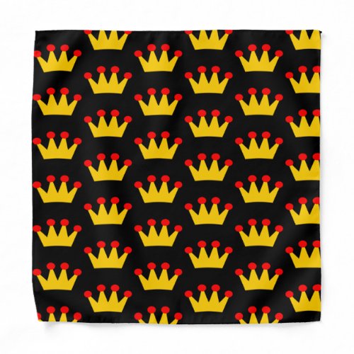 Princess Princ Gold Crown  Girls  Boys Bandana