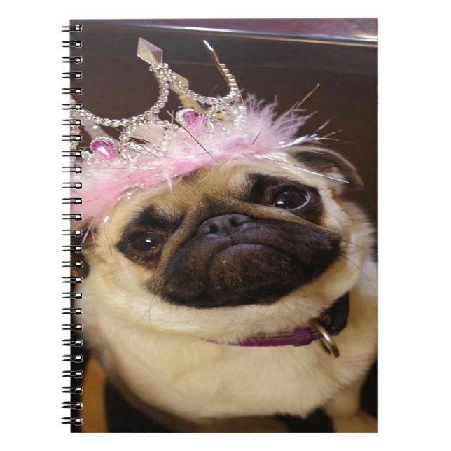Princess Pug Notebook (Front)