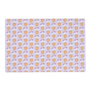 Princess purple birthday placemat