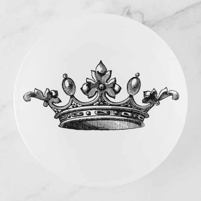 Princess Queen Crown Trinket Tray (Front)