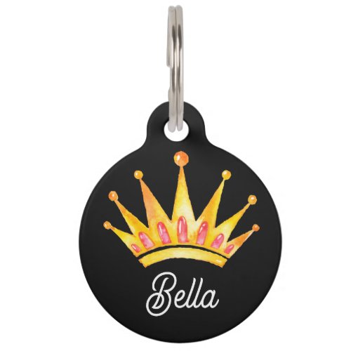 Princess Queen Pet Cat Dog ID Tag